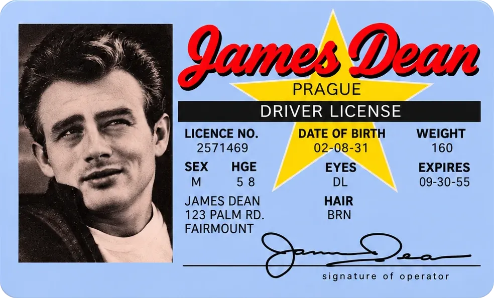 James Dean Driver’s License, karta čestného člena